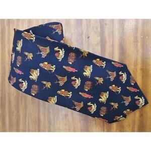Salvatore Ferragamo Tie Black Mens 58" x 4" Silk